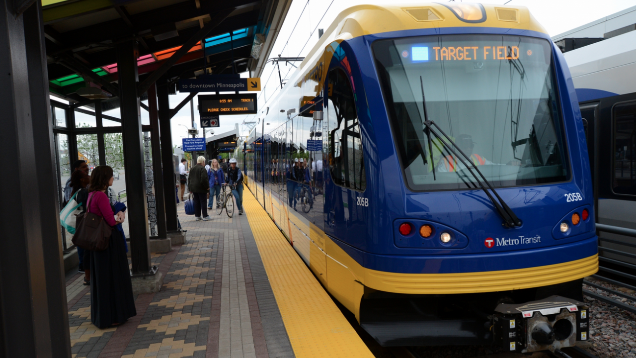 light rail route mn